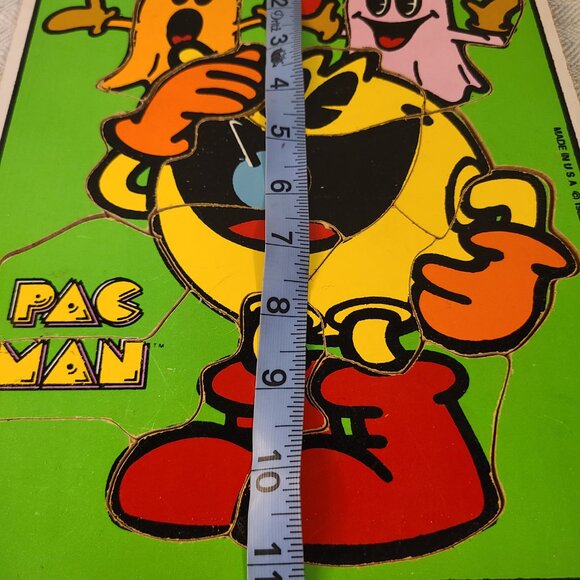 Vintage 1982 Playskool Pac Man wooden 15 piece puzzle - Picture 5 of 6